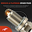 APIC0904 1 Pc Ignition Coil + 4 Pcs IRIDIUM & Platinum Spark Plug Kit