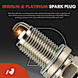 APIC0905 1 Pc Ignition Coil + 4 Pcs IRIDIUM & Platinum Spark Plug Kit