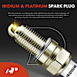 APIC0906 2 Pcs Ignition Coil & 4 Pcs IRIDIUM & Platinum Spark Plug Kit