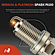 APIC0912 1 Pc Ignition Coil + 4 Pcs IRIDIUM & Platinum Spark Plug Kit