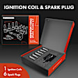 APIC0914 1 Pc Ignition Coil + 6 Pcs IRIDIUM & Platinum Spark Plug Kit