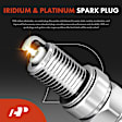 APIC0920 1 Pc Ignition Coil & 4 Pcs IRIDIUM & Platinum Spark Plug Kit