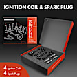 APIC0924 4 Pcs Ignition Coil + 4 Pcs IRIDIUM & Platinum Spark Plug Kit