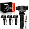 APIC0929 4 Pcs Ignition Coil & 4 Pcs IRIDIUM & Platinum Spark Plug Kit