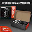 APIC0946 1 Pc Ignition Coil & 10 Pcs IRIDIUM & Platinum Spark Plug Kit
