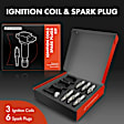 APIC0948 9-Piece Kit Ignition Coil and Iridium and Platinum Spark Plug Kit