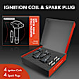 APIC0949 4 Pcs Ignition Coil & 4 Pcs Platinum Spark Plug Kit