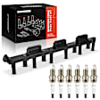 APIC0952 1 Pc Ignition Coil & 6 Pcs IRIDIUM & Platinum Spark Plug Kit