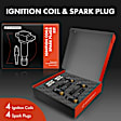APIC0967 4 Pcs Ignition Coil & 4 Pcs IRIDIUM & Platinum Spark Plug Kit