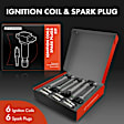 APIC0971 6 Pcs Ignition Coil & 6 Pcs IRIDIUM & Platinum Spark Plug Kit