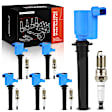 APIC1003 6 Pcs Ignition Coils & 6 Pcs Double Iridium Spark Plug Kits
