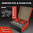 APIC1015 24-Piece Kit Ignition Coils and Double Iridium Spark Plug Kits