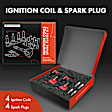 APIC1016 4 Pcs Ignition Coils & 4 Pcs Iridium Spark Plug Kits