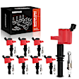 APIC1018 8 Pcs Ignition Coils & 8 Pcs Platinum Spark Plug Kits