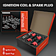 APIC1018 8 Pcs Ignition Coils & 8 Pcs Platinum Spark Plug Kits