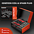 APIC1019 8 Pcs Ignition Coils & 8 Pcs Iridium & Platinum Spark Plug Kits
