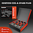 APIC1021 6 Pcs Ignition Coils & 6 Pcs Iridium & Platinum Spark Plug Kits