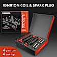 APIC1023 4 Pcs Ignition Coils & 4 Pcs Iridium & Platinum Spark Plug Kits