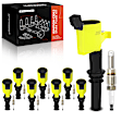 APIC1027 8 Pcs Ignition Coils & 8 Pcs Platinum Spark Plug Kits