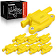 APIC1074 8 Pcs Yellow Ignition Coils