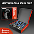 APIC1095 6 Pcs Ignition Coils & 6 Pcs Double Iridium Spark Plug Kits
