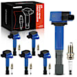APIC1098 6 Pcs Ignition Coils & 6 Pcs Iridium & Platinum Spark Plug Kits