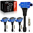 APIC1100 4 Pcs Ignition Coils & 4 Pcs Double Iridium Spark Plug Kits