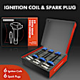 APIC1107 6 Pcs Ignition Coils & 6 Pcs Double Iridium Spark Plug Kits