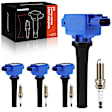 APIC1108 4 Pcs Ignition Coils & 4 Pcs Iridium Spark Plug Kits