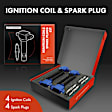 APIC1108 4 Pcs Ignition Coils & 4 Pcs Iridium Spark Plug Kits