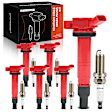APIC1113 6 Pcs Ignition Coil & 6 Pcs Iridium & Platinum Spark Plug Kit