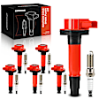 APIC1115 6 Pcs Ignition Coils & 6 Pcs Iridium & Platinum Spark Plug Kits