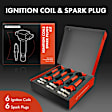 APIC1115 6 Pcs Ignition Coils & 6 Pcs Iridium & Platinum Spark Plug Kits