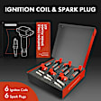 APIC1116 6 Pcs Ignition Coils & 6 Pcs Iridium & Platinum Spark Plugs Kits