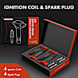 APIC1118 4 Pcs Ignition Coils & 4 Pcs Iridium & Platinum Spark Plug Kits
