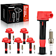 APIC1119 6 Pcs Ignition Coils & 6 Pcs Double Iridium Spark Plug Kits