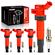 APIC1120 4 Pcs Ignition Coils & 4 Pcs Double Iridium Spark Plug Kits