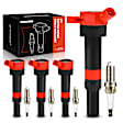 APIC1121 4 Pcs Ignition Coils & 4 Pcs Double Iridium Spark Plug Kits