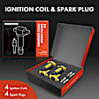 APIC1125 4 Pcs Ignition Coils & 4 Pcs Iridium Spark Plug Kits