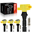 APIC1127 4 Pcs Ignition Coils & 4 Pcs Iridium & Platinum Spark Plug Kits