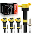 APIC1129 4 Pcs Ignition Coils & 4 Pcs Double Iridium Spark Plug Kits