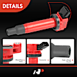 APIC1131 6 Pcs Red Ignition Coils
