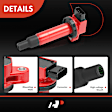 APIC1132 4 Pcs Red Ignition Coils