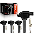 APIC1175 4 Pcs Ignition Coils & 4 Pcs Platinum & Iridium Spark Plugs