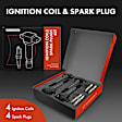APIC1175 4 Pcs Ignition Coils & 4 Pcs Platinum & Iridium Spark Plugs