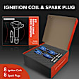 APIC1178 8 Pcs Ignition Coils & 8 Pcs Double Iridium Spark Plug Kits