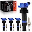 APIC1184 4 Pcs Ignition Coils & 4 Pcs Double Iridium Spark Plug Kits