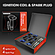 APIC1184 4 Pcs Ignition Coils & 4 Pcs Double Iridium Spark Plug Kits