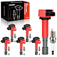 APIC1190 6 Pcs Ignition Coils & 6 Pcs Iridium & Platinum Spark Plug Kits