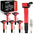 APIC1192 6 Pcs Ignition Coils & 6 Pcs Double Iridium Spark Plugs